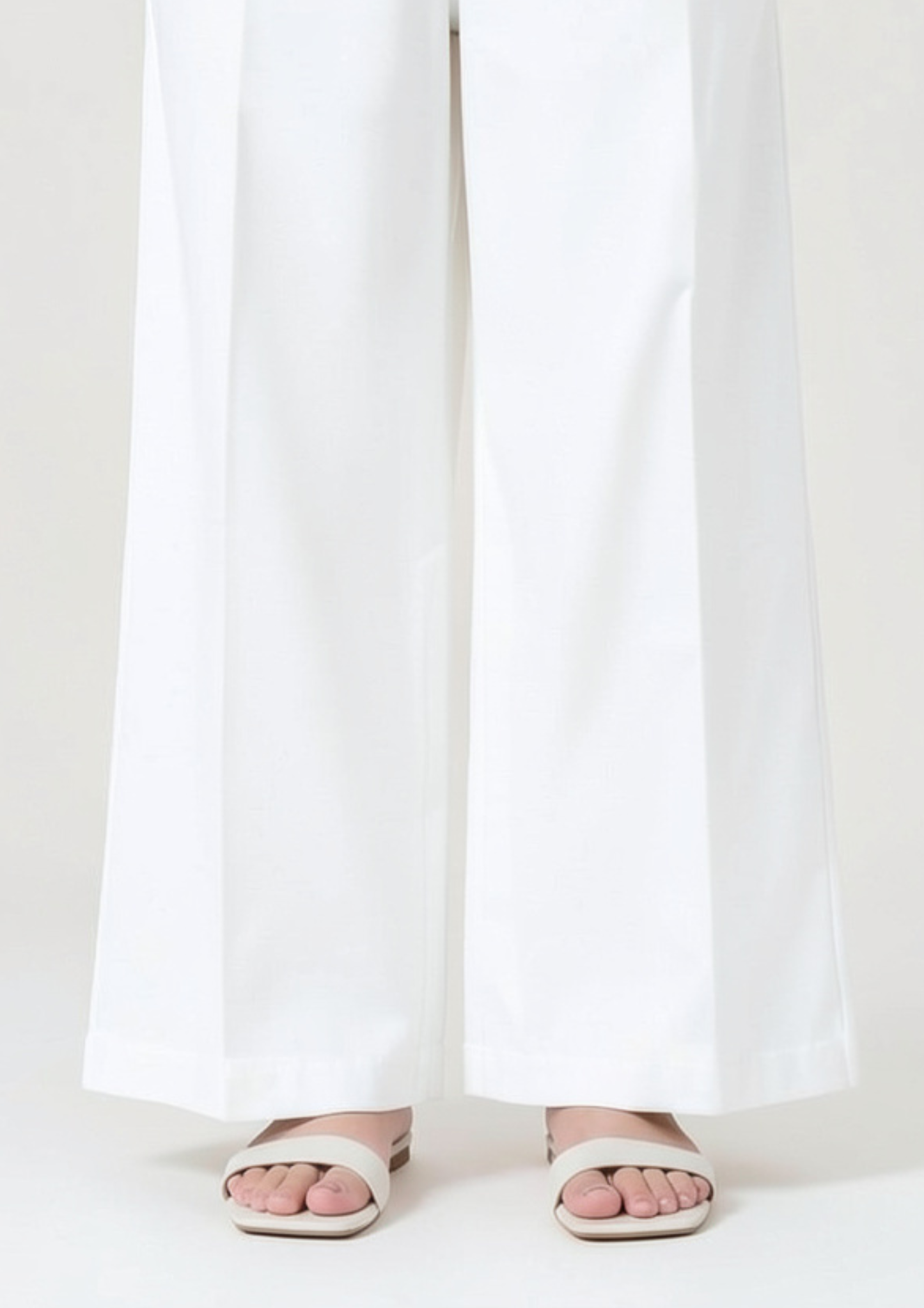 Loose Pants Summer Stuff White Color