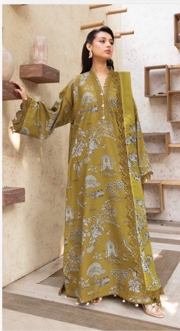 Maria.B M.Basics Elaheh Printed Lawn Unstitched 3Pc Suit