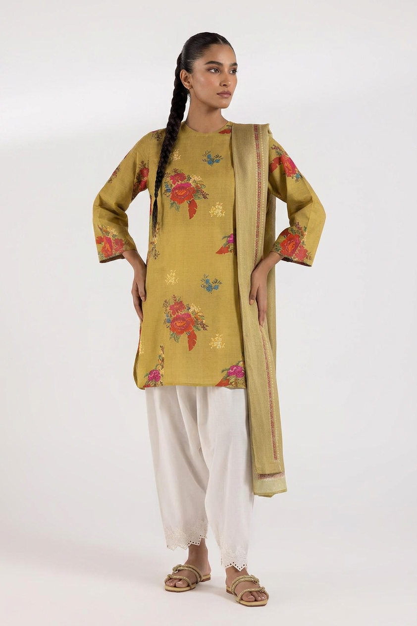 Sana Safinaz Stitched Mahay Lawn Shirt + Dupatta
