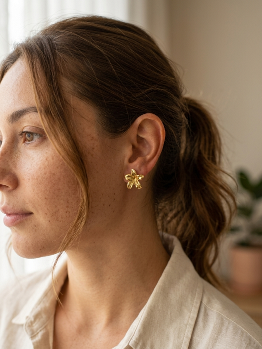 Gold Star Earrings