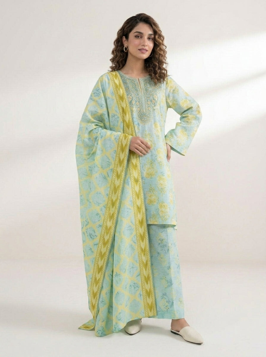 Sapphire Khaddar Shirt Dupatta L & XL