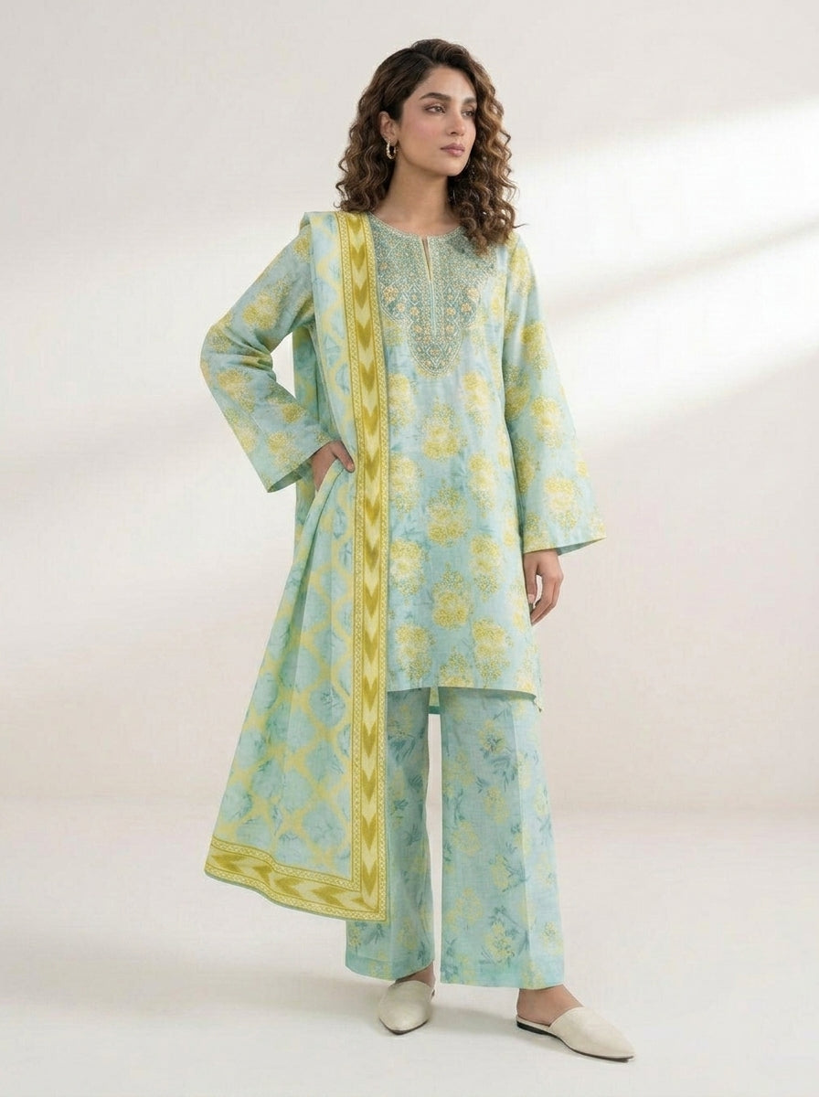 Sapphire Khaddar Shirt Dupatta L & XL