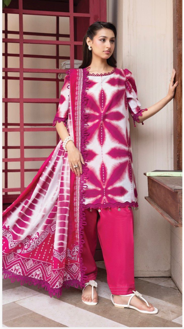 Maria.B M.Basics Elaheh Printed Lawn Unstitched 3Pc Suit