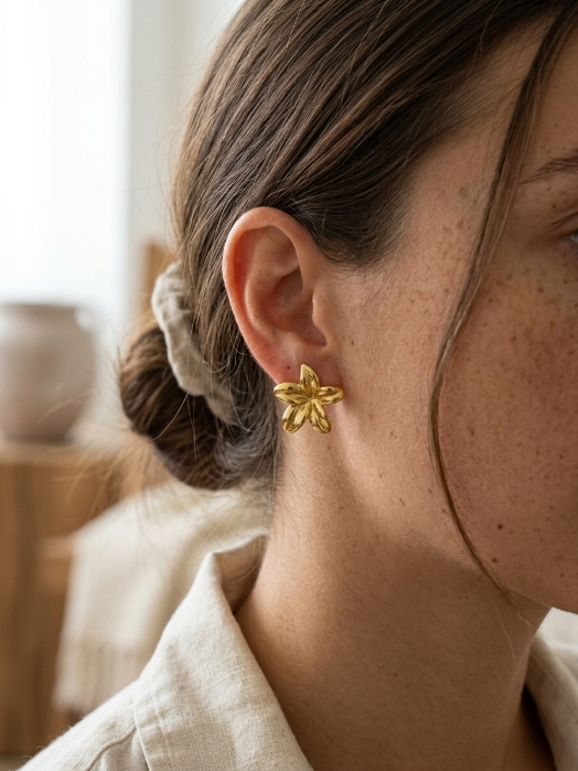 Gold Star Earrings