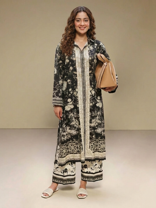 Sapphire 2 Piece Loose Shirt & Pant Arabic Lawn
