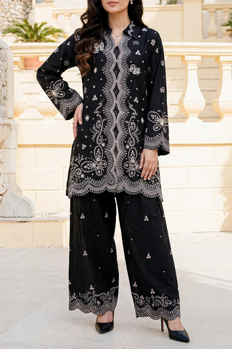 Saya Printed Premium Lawn Stitched 2 Piece (Shirt/Trouser)